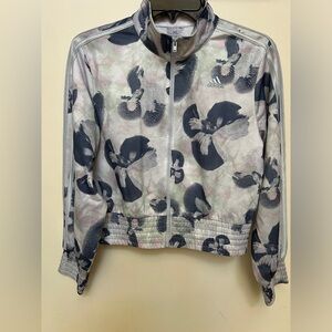 Adidas Big Girl Loose Fit Track Jacket Size XL